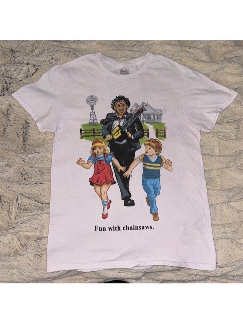 RARE Vintage 1976 Cosplay Grunge Texas Chainsaw Massacre Graphic Tee size S